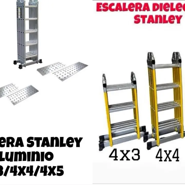 Escaleras Stanley aluminio y dialectrica linea outlet super precios!
