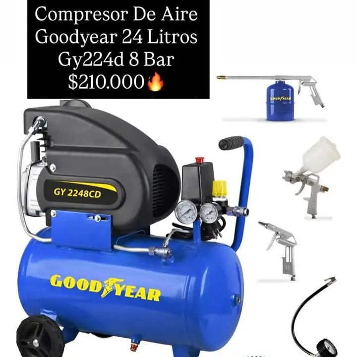 Compresor de Aire Goodyear 24 Litros Gy224d 8 Bar PROMOOO