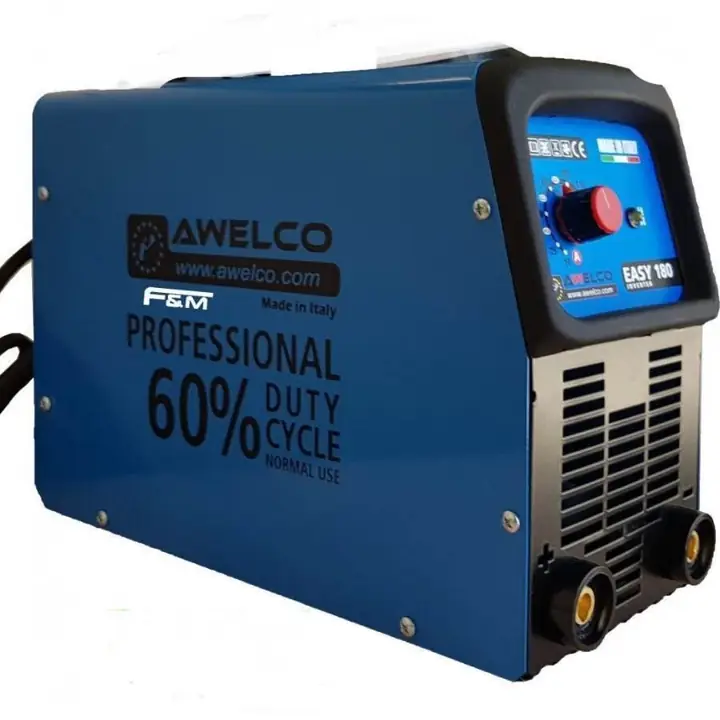 Soldadora Inverter awelco easy 180 Made in Italy línea outlet