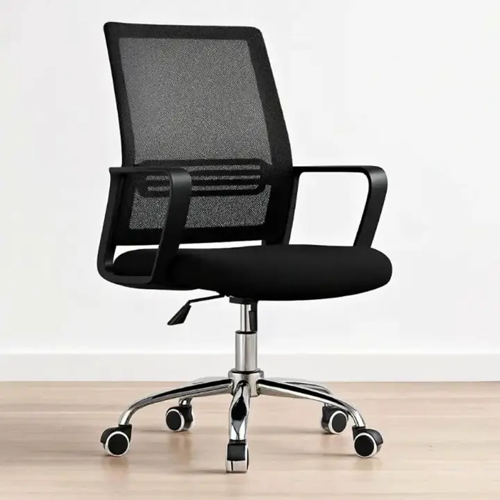 Silla Escritorio Oficina, con ruedas apoya brazos tela mesh