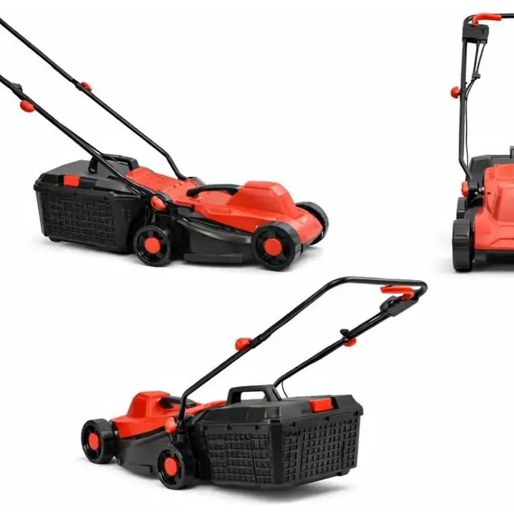 Cortadora de Pasto Omaha Eléctrica 1400w Bolsa Recolectora 30l Rojo CCE-1400