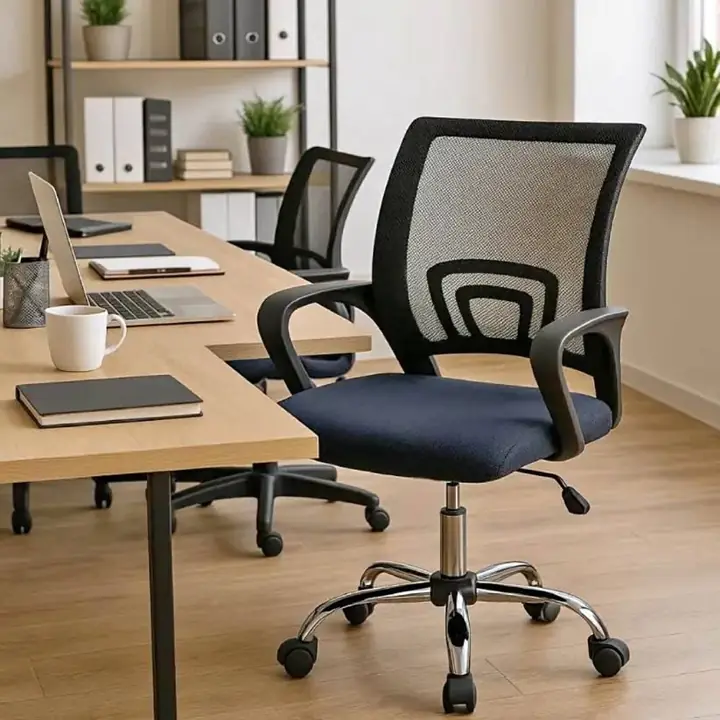 Silla de Escritorio Oficina Ergonomica Apoya Brazos Regulables Y Retractiles Tela Mesh super precio!