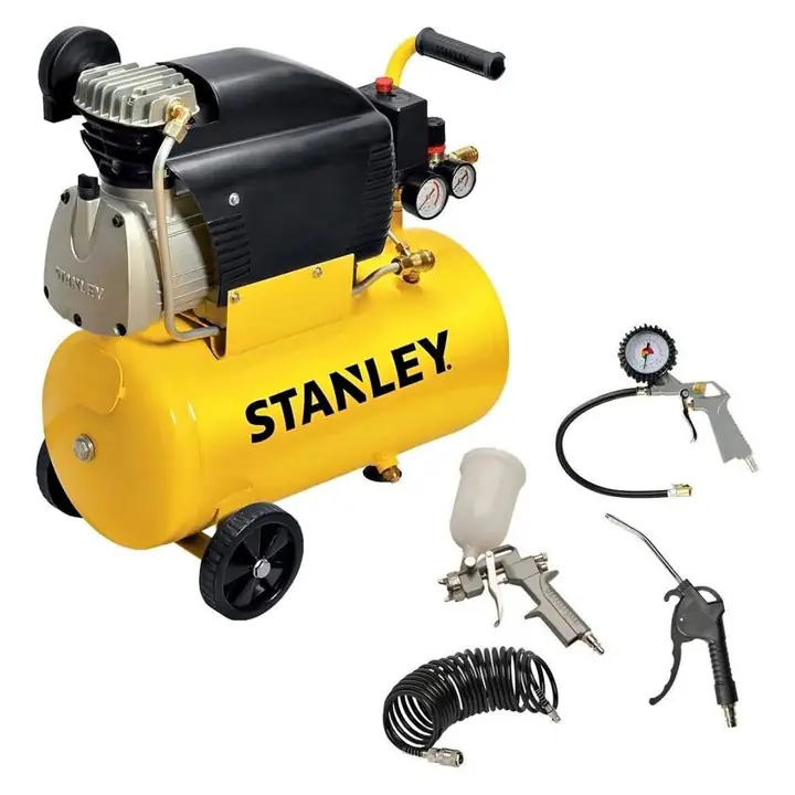 Linea outlet Compresor Stanley 24l 2hp 1500w 230v kit soplado y pintura