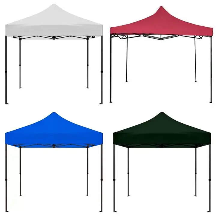Gazebos 3x3 auto armable Sistema Tijera Calores Blanco, Azul, Rojo, Impermeable los mejores del mercado