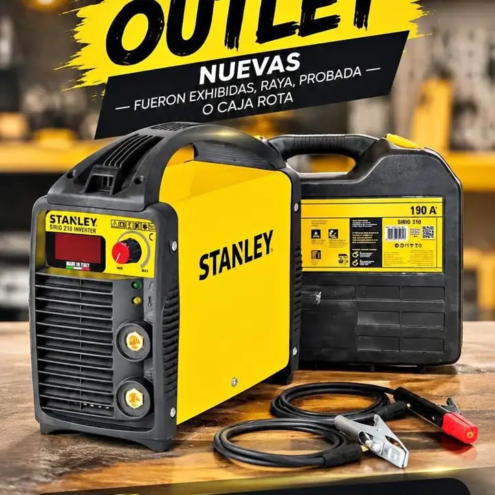 Soldadora inverter Stanley Sirio 140 170 y 210 Línea Outlet super precios!