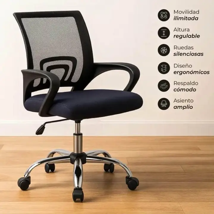 Silla oficina Escritorio con ruedas, Tela mesh