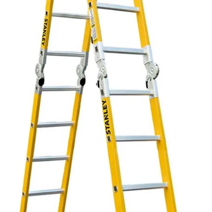Escalera Articulada Dielectrica Stanley 20 Escalones 4x5 también 4x3, 4x4, 4x6
