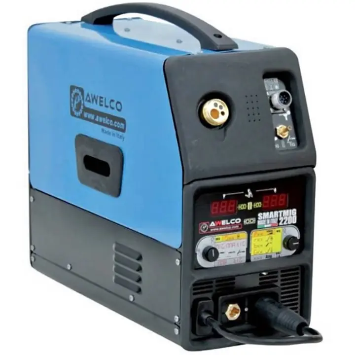 Soldadora mma, mig, tig awelco smartmig 2200 3 en 1 italianas! línea outlet caja abierta!
