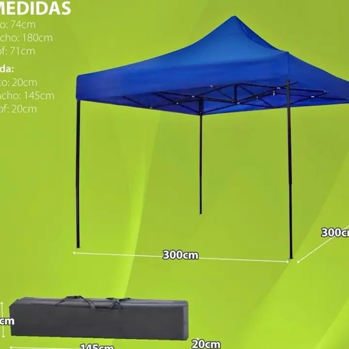 Gazebo Plegable Auto Armable 3 X 3 Gazebos + Bolso Incluido