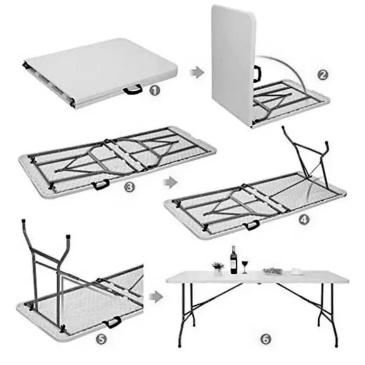 Mesa plegable camping 1.80mts las mejores del mercado! entrega inmediata!
