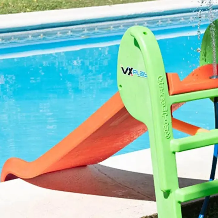 Tobogan Infantil Plegable 2 Escalones Pileta Agua