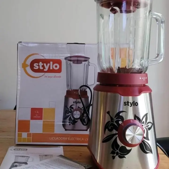 Licuadora Stylo 1000w Jarra de Vidrio, Led, Antideslisante! Entrega Inmediata! Envios!