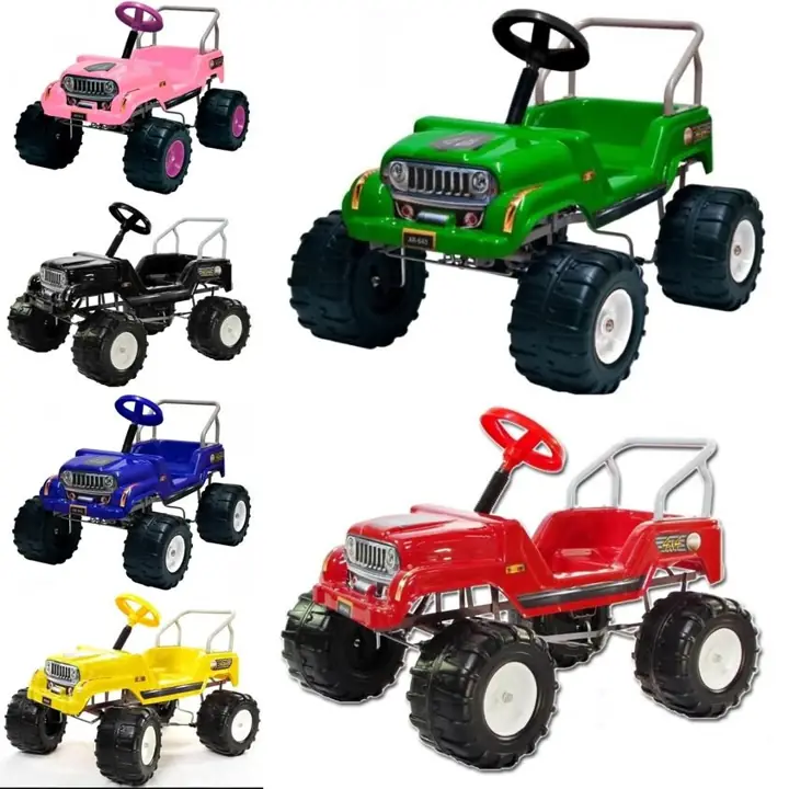 Karting Infantil Jeep A Pedal Carrocería Alto Impacto Pvc