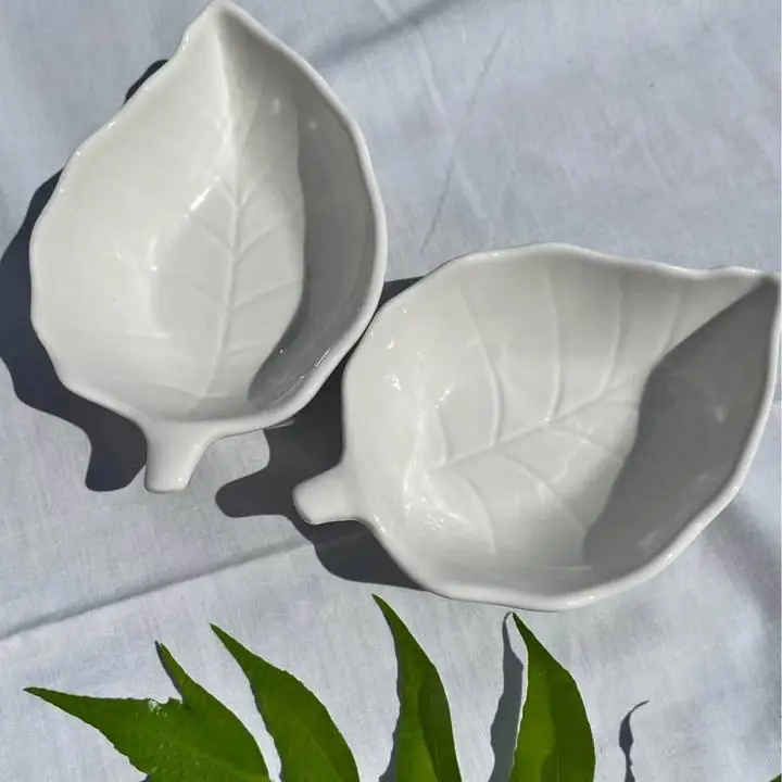 Set platitos de porcelana