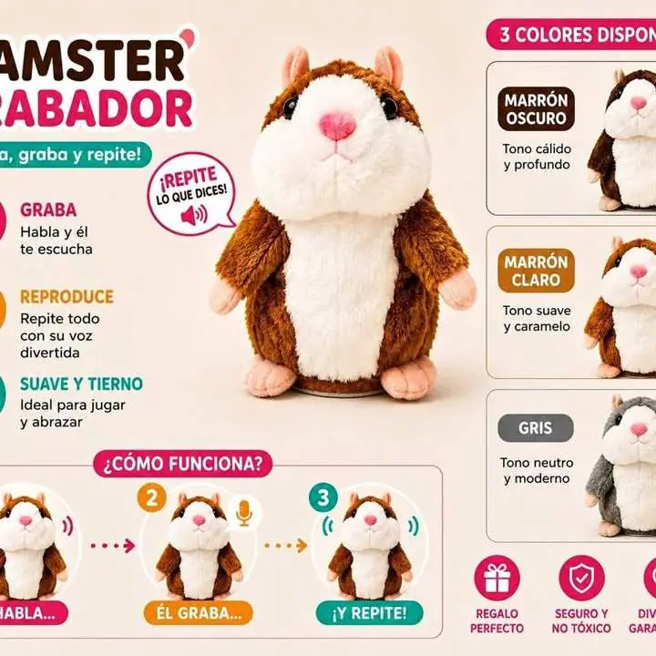 Hamster bailarin csonido USB 16CM