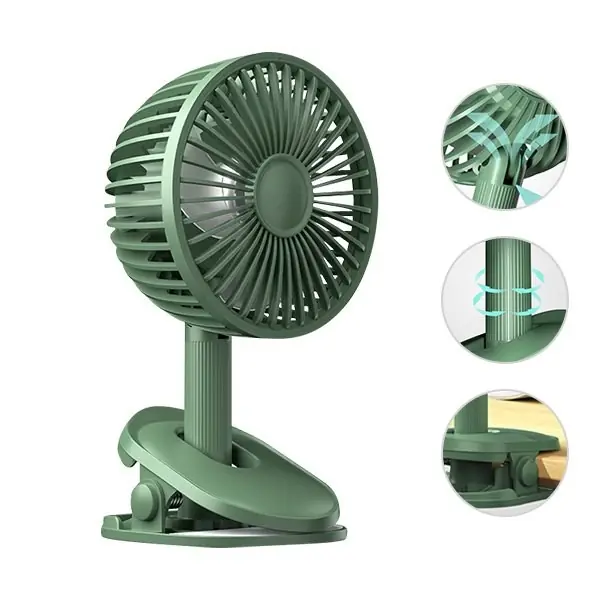 Ventilador broche recargable 28 cm