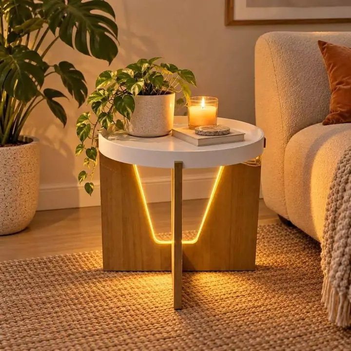 Mesa con luz 40x40x40cm (nuevos en caja)