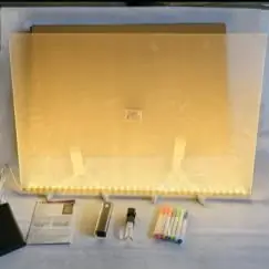 Pizarra LED con marcadores 40X60 (nuevos en caja)