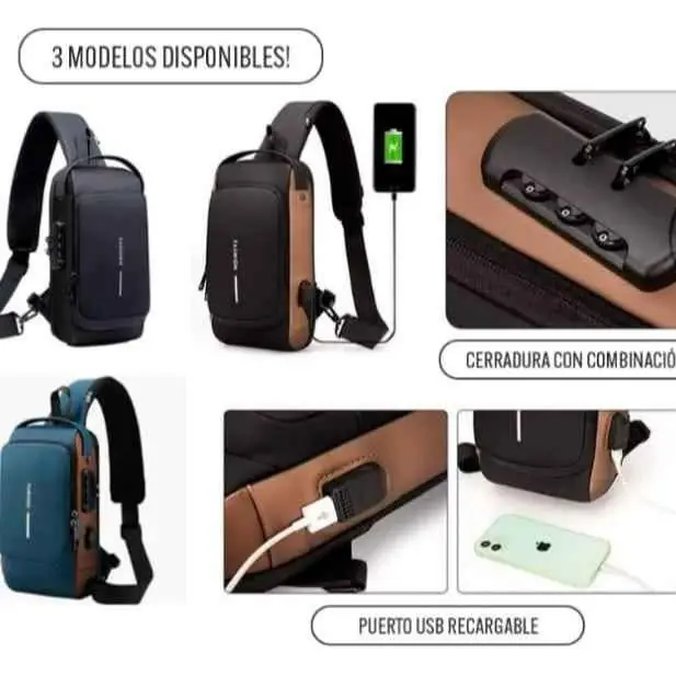 Bandolera cruzada anti robo