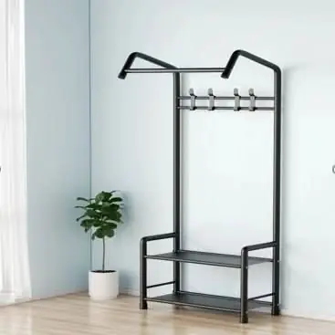 Perchero 2 niveles 166X60X32 (material: aluminio)