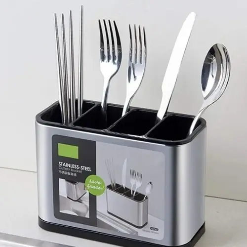 Porta cubierto stainless steel