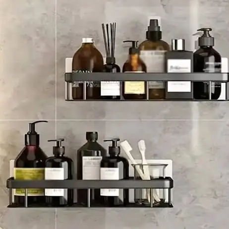 Estante organizador para ducha doble