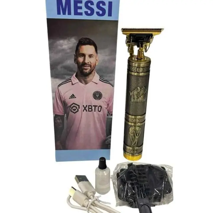 Patillera/cortapelo diseño messi (metalica) nuevos en caja