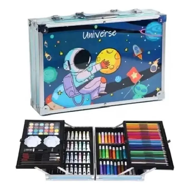 Set de arte valija metalica (astronauta) nuevos!