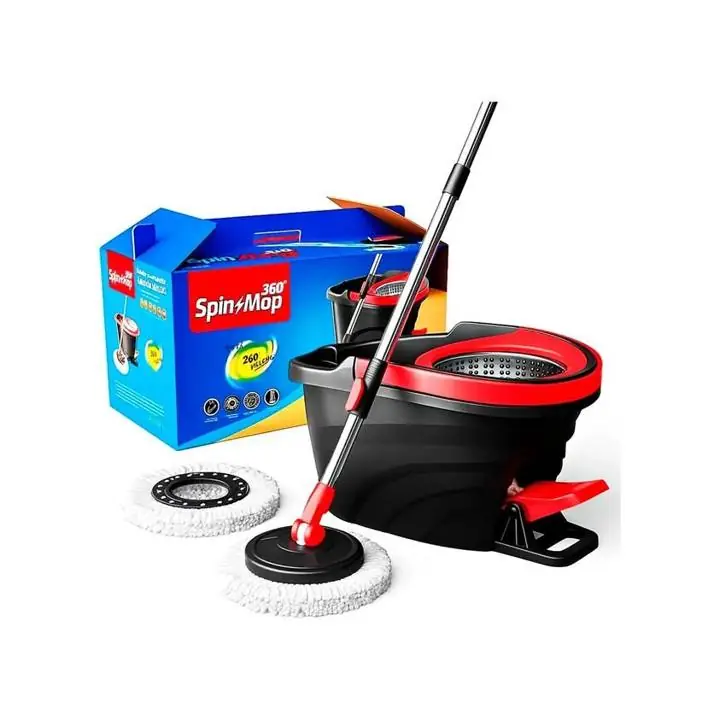 Mopa giratoria roja con pedal mtl