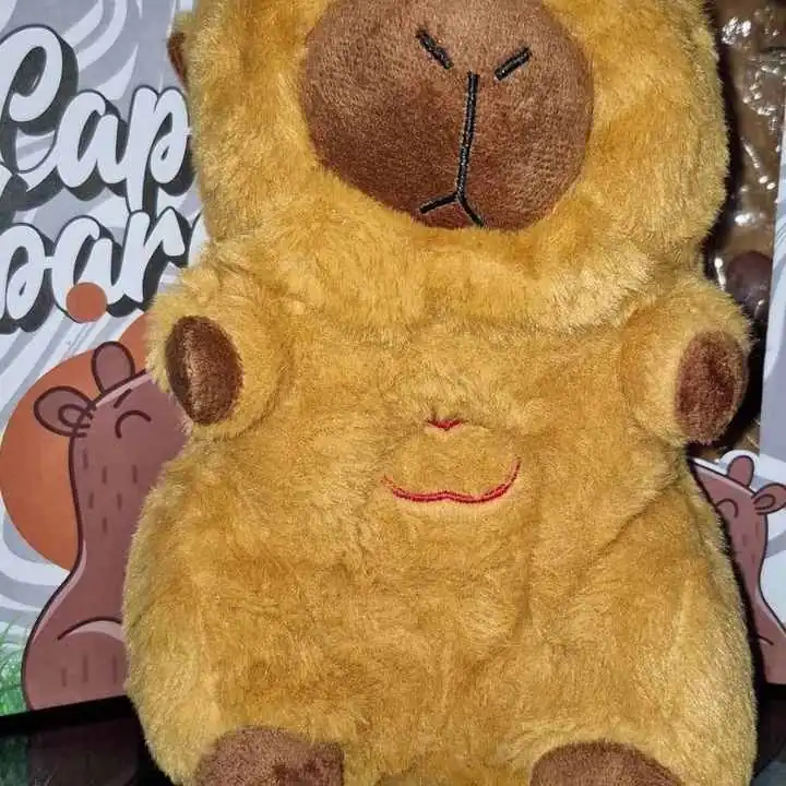 Peluche capybara que respira con sonido!