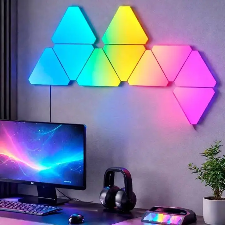Panel RGB triangulo WiFi con app