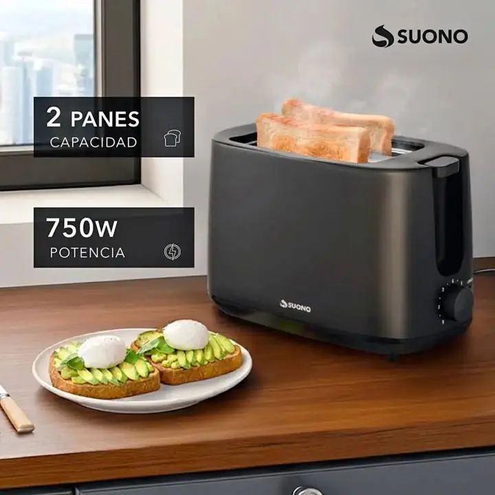 Tostadora electrica 2 rebanadas negra (nuevos en caja)