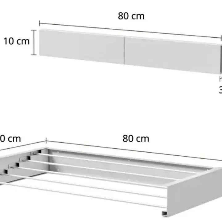 Tender extensible plegable aluminio blanco