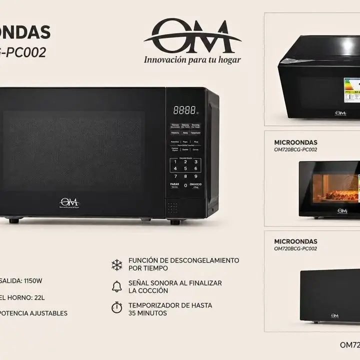 Microondas digital 22L (nuevas en caja)