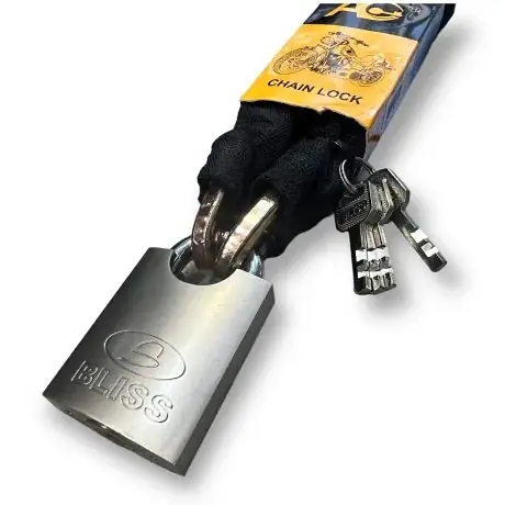 Cadena con candado para moto/bici