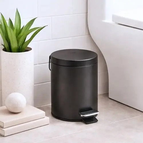 Cesto para basura 3L blanco y negro