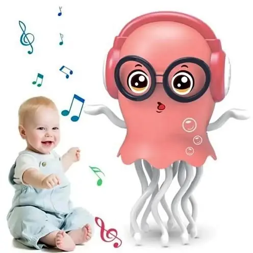 Juguete medusa bailarin bump go (rosa)