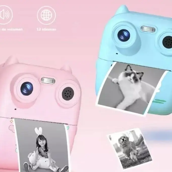 Camara + impresora gatito