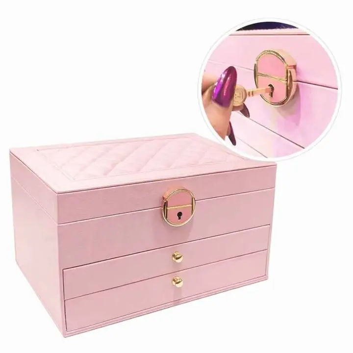 Alhajero con cajones rosa (Nuevos en caja)