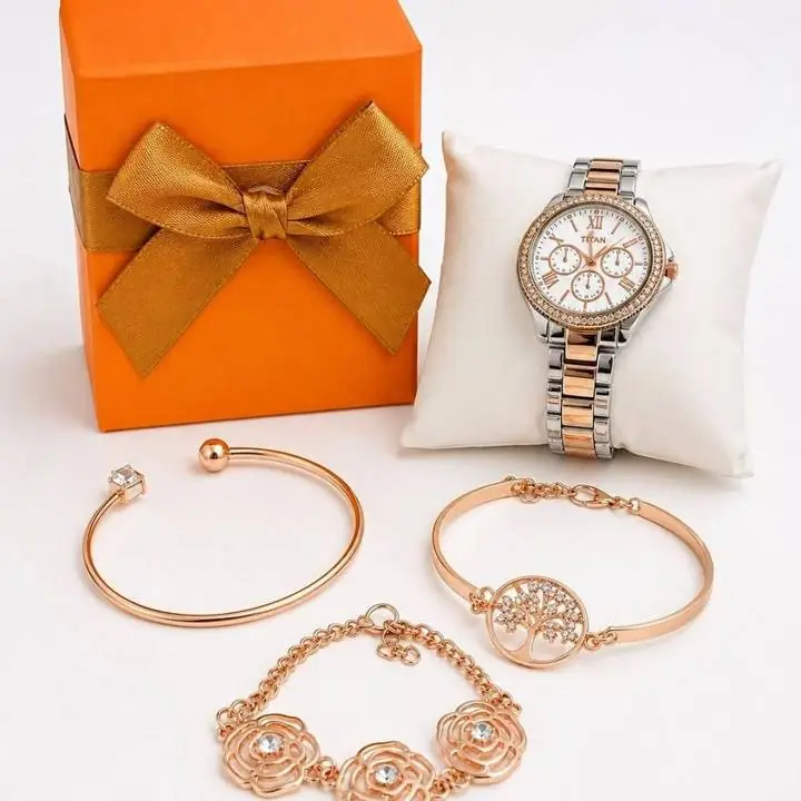 Set reloj y joyas para mujer ideal día del maestro (nuevos en caja)