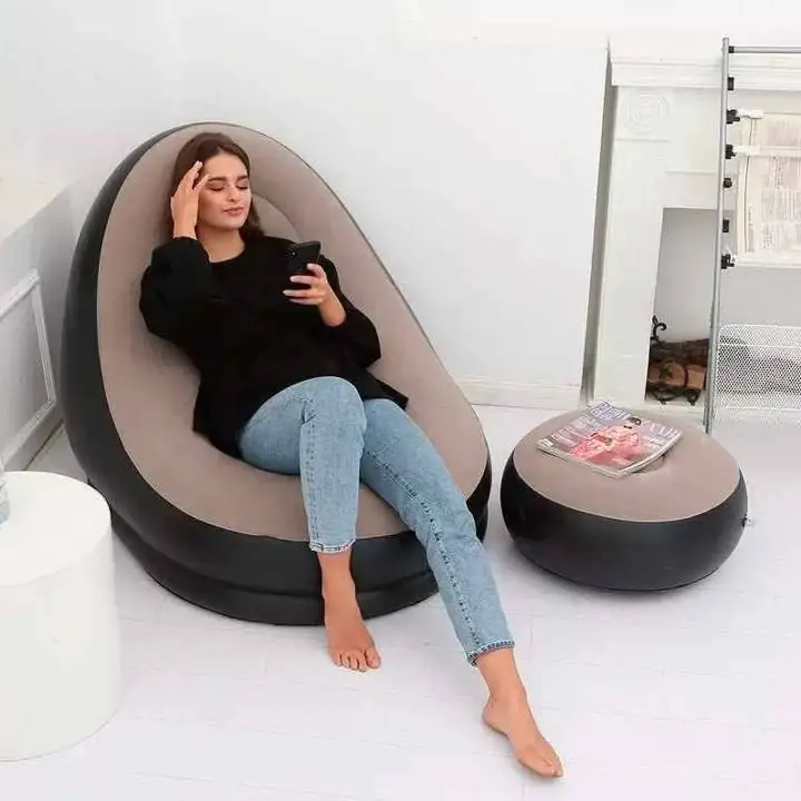 Sofa inflable C/ apoya pies