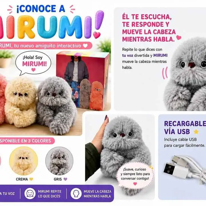 Peluche mirumi bailarin - enganche mochilas-carter viral tiktok