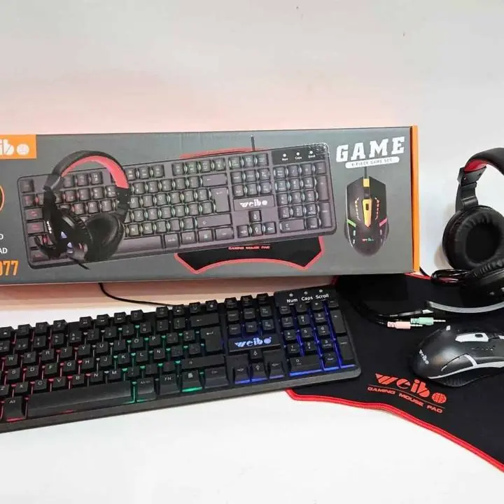 Combo gamer! (teclado+mouse+auriculares+pad)