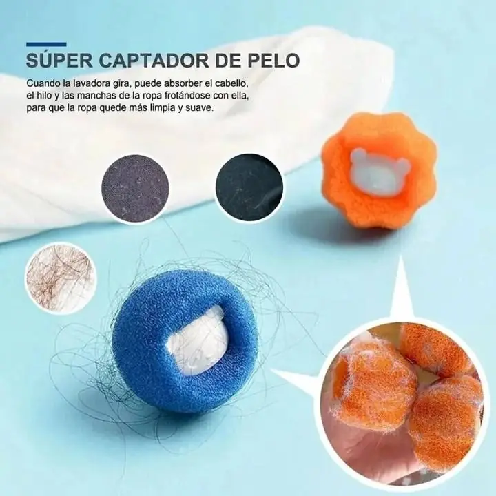 Esponjas para lavarropa atrapa pelusa pack X4