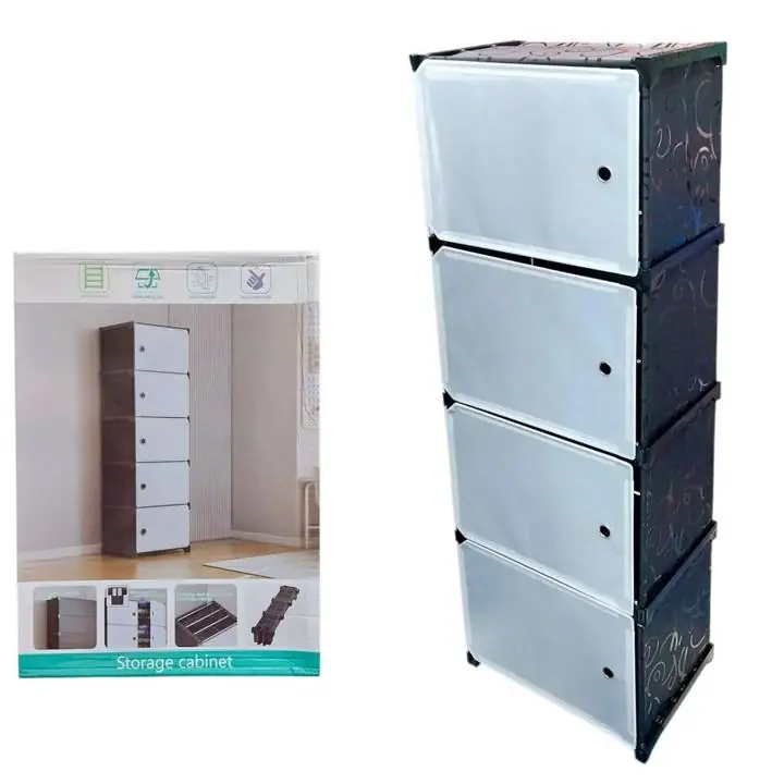Mueble organizador 4 niveles C/puerta