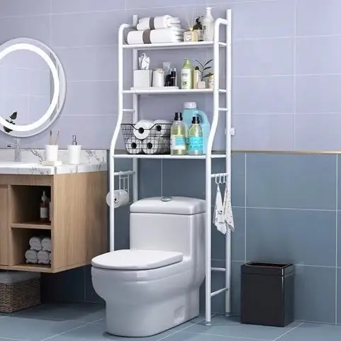 Estante organizador baño 153x45x25(ALUMINIO)