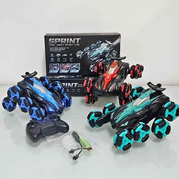 Auto a radio control C/humo + musica + LED