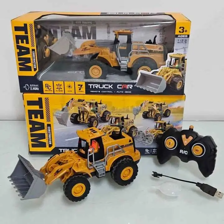 Pala mecanica radio control + LED + spray/humo