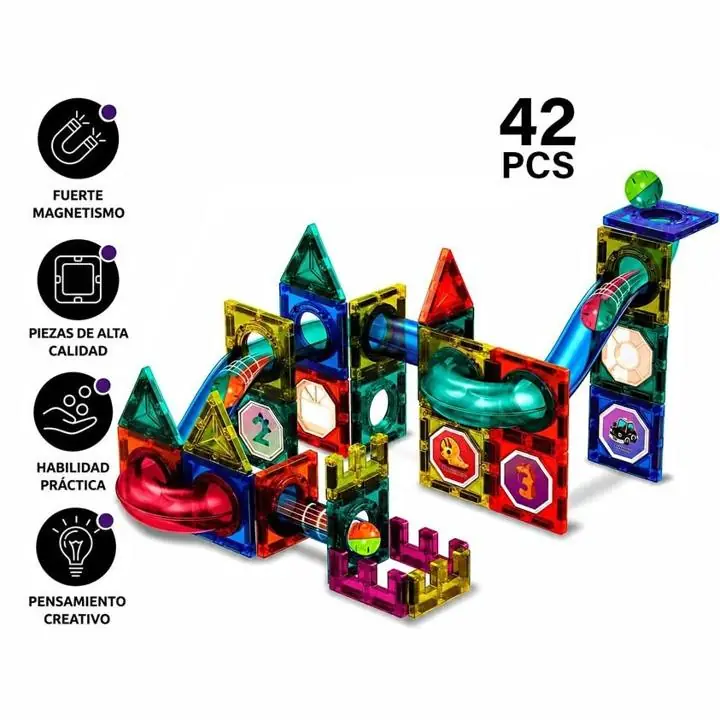 42PCS magneticas de juguete