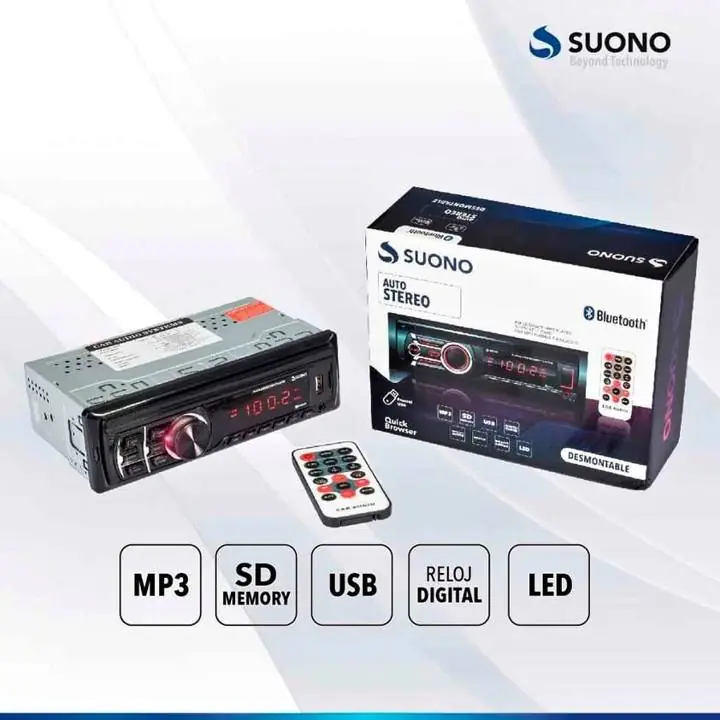 Estereo de auto desmontable "suono" BT